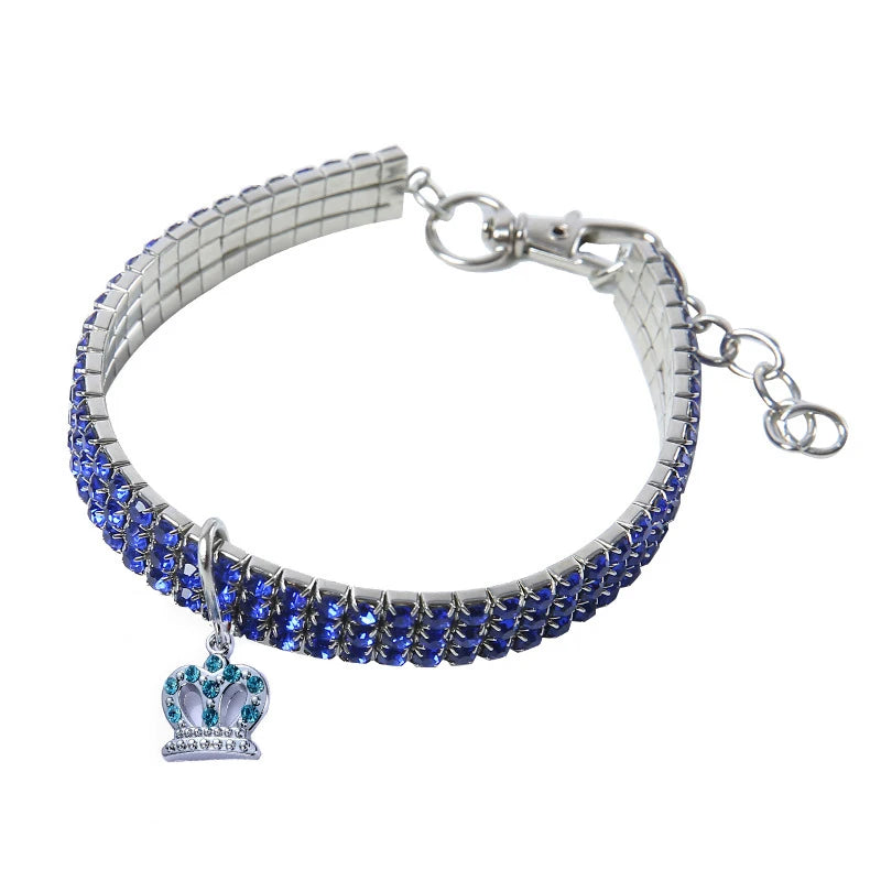 Luxury Rhinestone Cat Collar with Charm