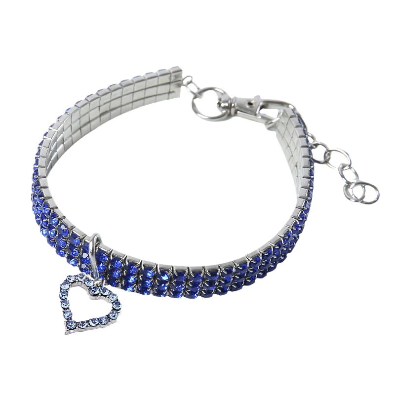 Luxury Rhinestone Cat Collar with Charm