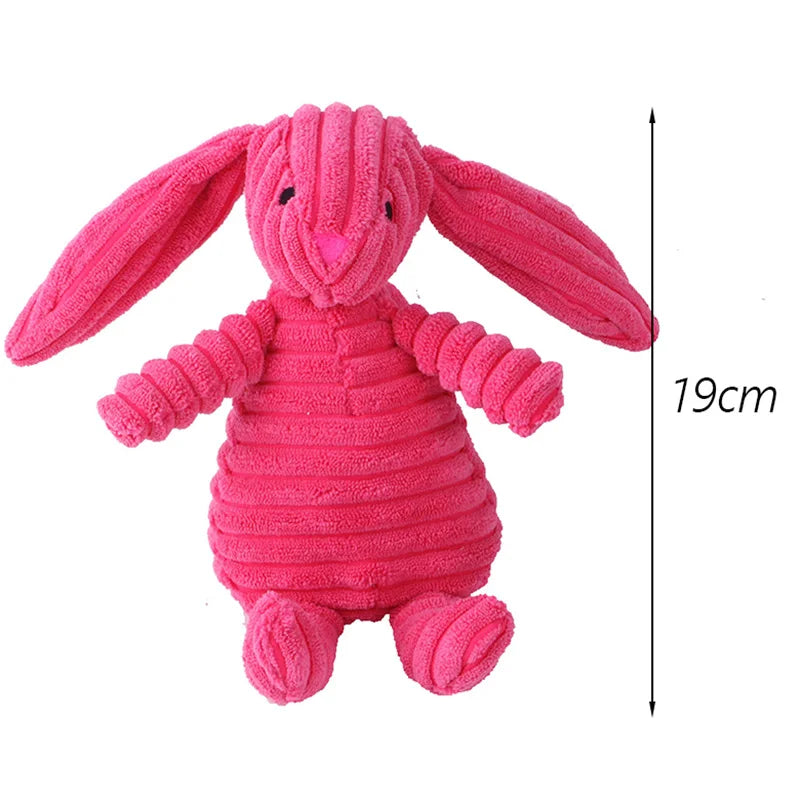 Premium Corduroy Squeaky Plush Dog Toy