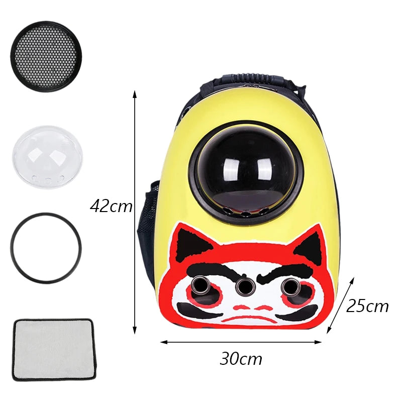 Premium Bubble Pet Carrier Backpack for Cats & Small Dogs