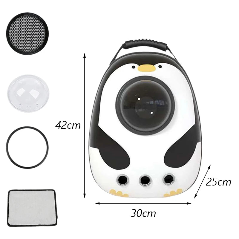 Premium Bubble Pet Carrier Backpack for Cats & Small Dogs