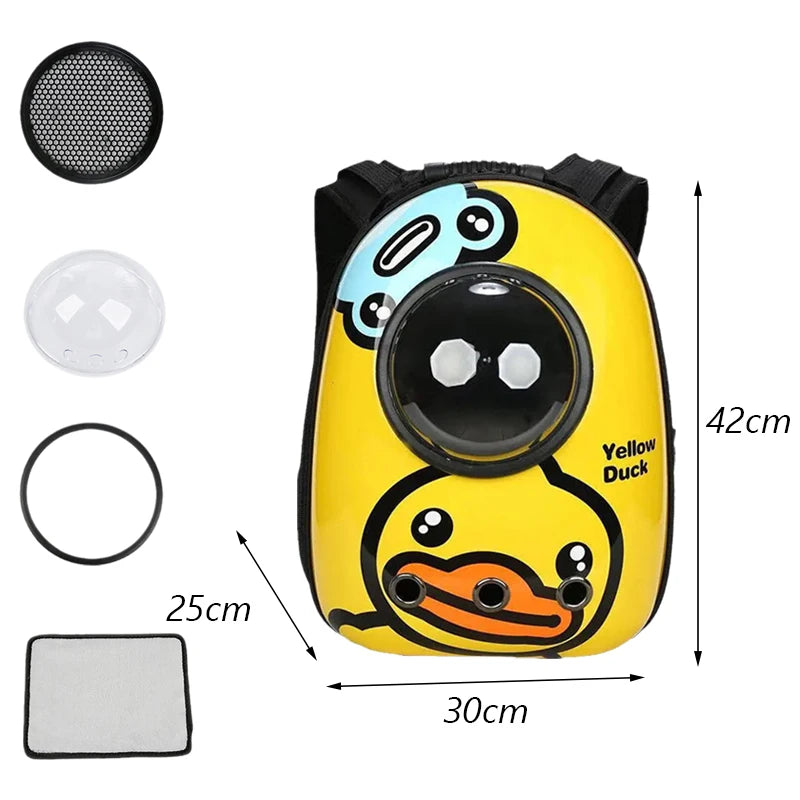 Premium Bubble Pet Carrier Backpack for Cats & Small Dogs