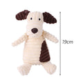 Premium Corduroy Squeaky Plush Dog Toy