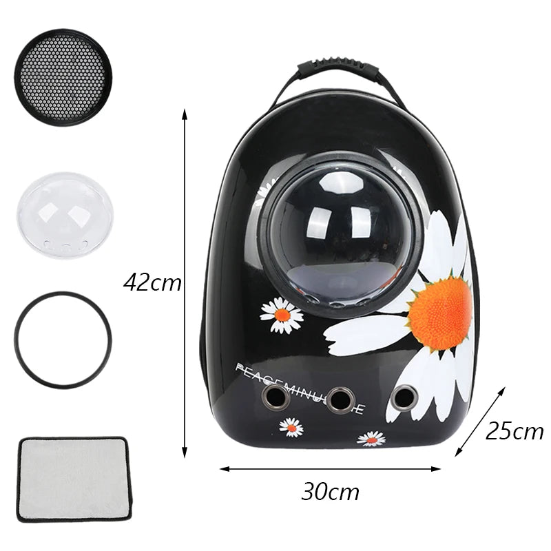 Premium Bubble Pet Carrier Backpack for Cats & Small Dogs