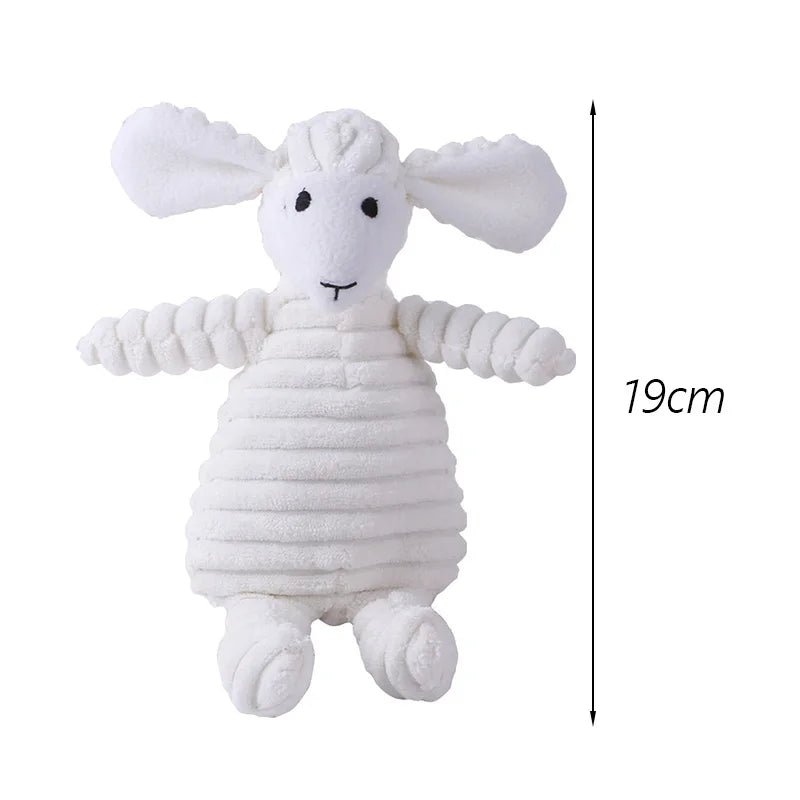 Premium Corduroy Squeaky Plush Dog Toy