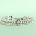 Luxury Pearl & Rhinestone Pet Collar for Cats & Small Dogs