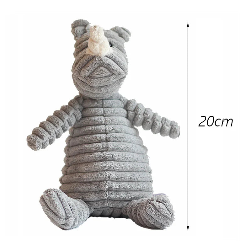 Premium Corduroy Squeaky Plush Dog Toy