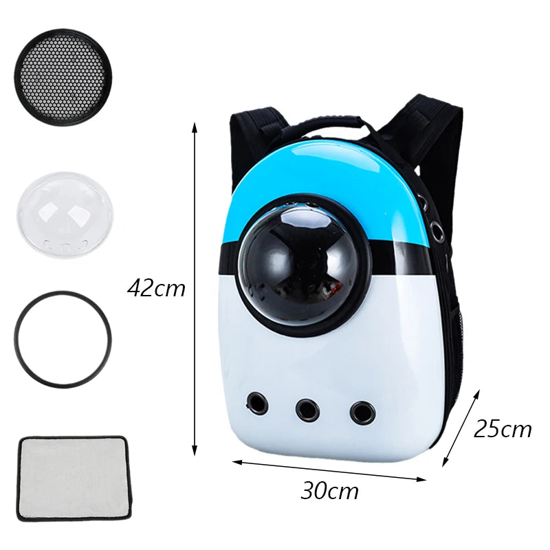Premium Bubble Pet Carrier Backpack for Cats & Small Dogs
